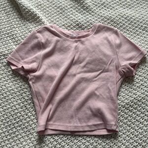 Garage baby tee pink
